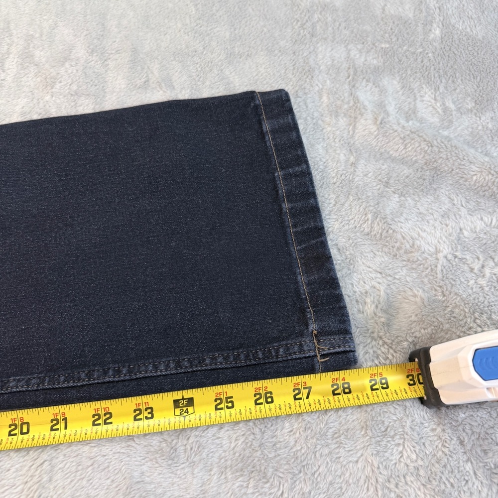 White House Black Market The Sculpt Skinny Flare Jeans Extra High Rise Dark 18S - Picture 7 of 10